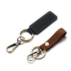 PU Leather Belt Keychain Retro Gift Key Ring Car Men Women Car Keyring