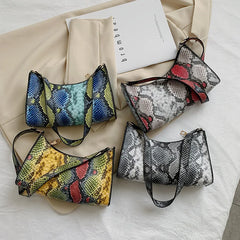 Serpentine Underarm Bag Lady Handbag for Party