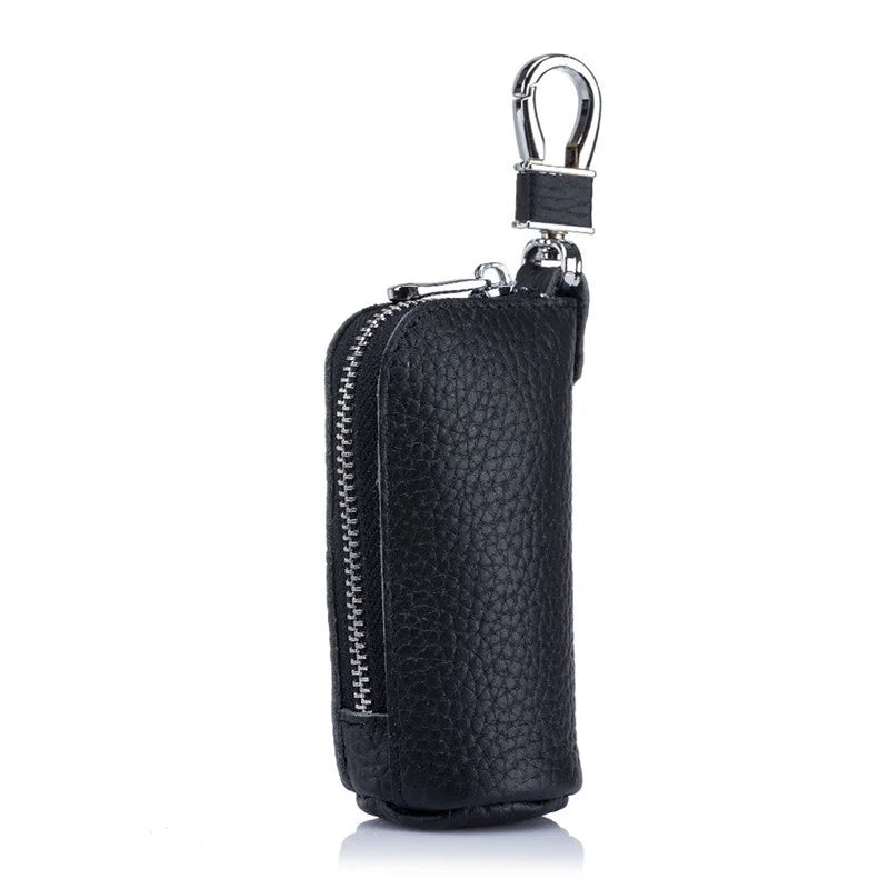 Soft Leather Multifunctional Change Bag Key Bag Zipper Household Key Bag
