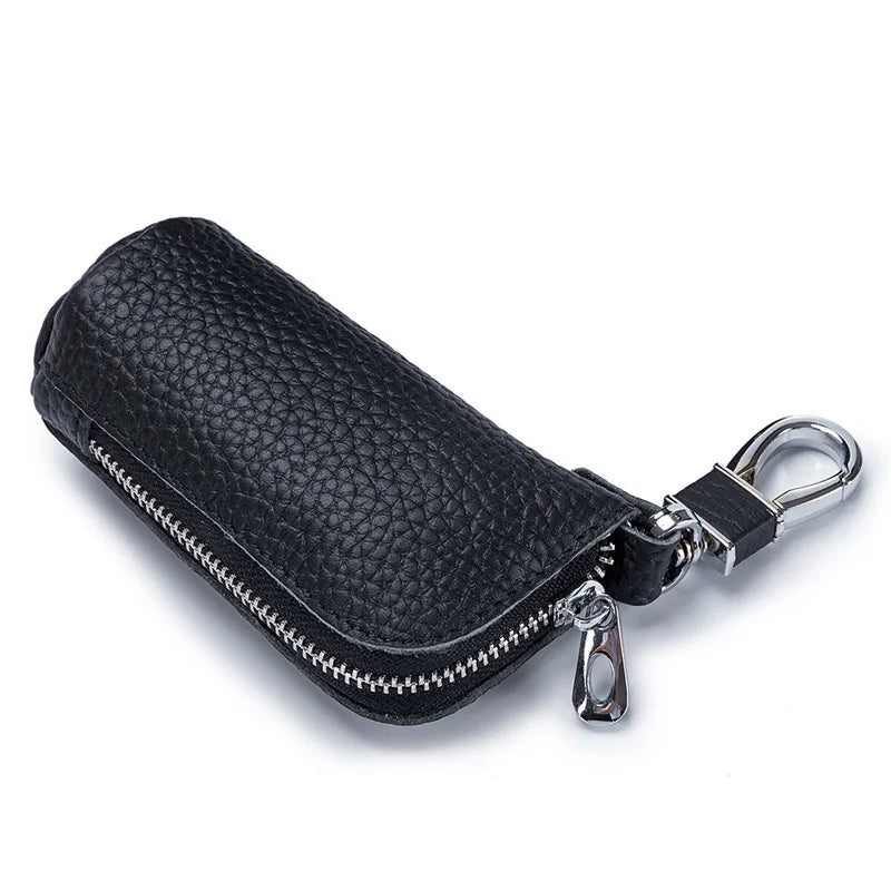Soft Leather Multifunctional Change Bag Key Bag Zipper Household Key Bag