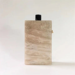 Acrylic Chain Evening Clutch Bag Handbag Purse