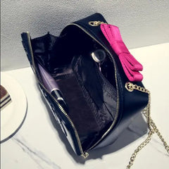 Women Panelled Patchwork Piano Keys Crossbody Bag