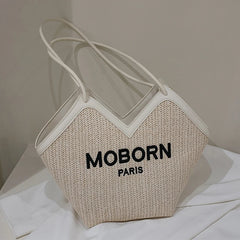 Women's Large Capacity Straw Tote Bag
