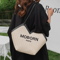 Women's Large Capacity Straw Tote Bag