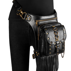 Steampunk Retro Motorcycle Chain Shoulder Messenger Bag