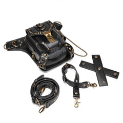 Steampunk Retro Motorcycle Chain Shoulder Messenger Bag