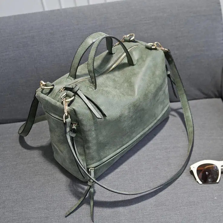 Vintage Women Frosted Messenger Bag