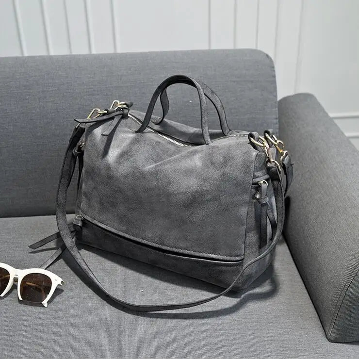 Vintage Women Frosted Messenger Bag